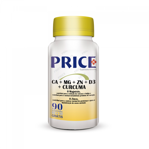 Cálcio + Zinco + D3 + Magnésio + Curcuma - 90 Cápsulas - Fharmonat