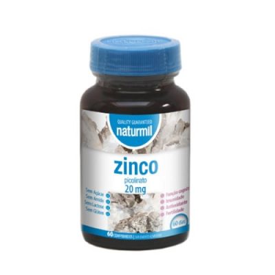 Zinco Picolinato 20mg – 60 Comprimidos – Naturmil