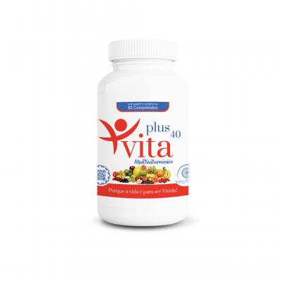 Vita40Plus – Multivitamínico A a Z – 60 Comprimidos – Repleto de Vida