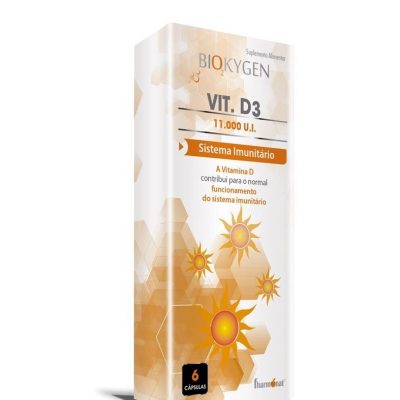 Biokygen Vitamina D3 11.000UI – 6 Cápsulas – Fharmonat