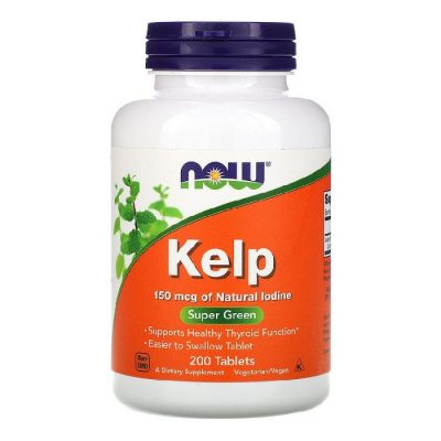 Kelp – Iodo 150 mcg – 200 comprimidos – NOW