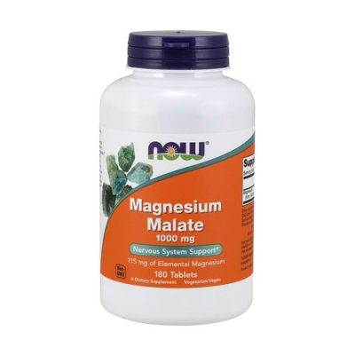 Magnésio de Malato 1000mg – 180 Comprimidos – NOW