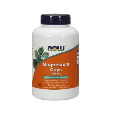 Magnesium – 400mg – 180 Cápsulas – NOW