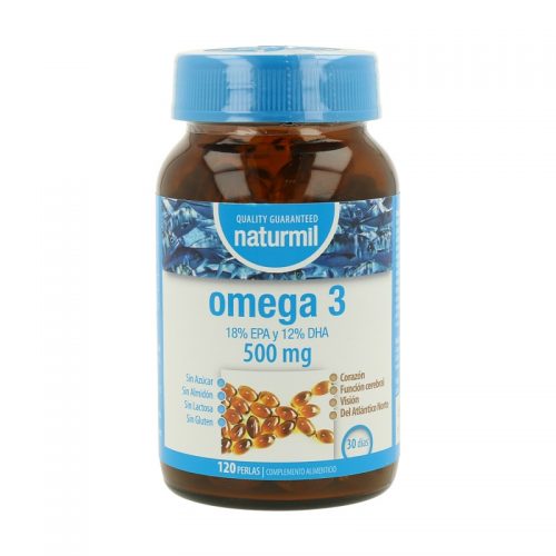 Ómega 3 500mg - 120 Cápsulas - Naturmil