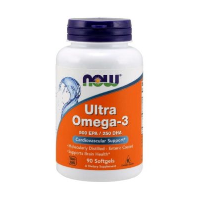 Ultra Ómega 3 (500 EPA/250 DHA) – 90 Cápsulas vegetais – NOW