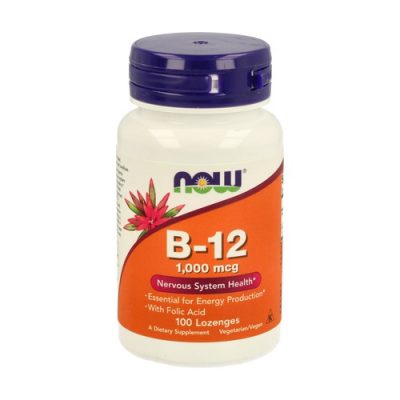 Vitamina B12 1000mcg – 100 Comprimidos – NOW