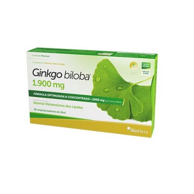 Ginkgo Biloba + Colina – 20 Ampolas – Biohera