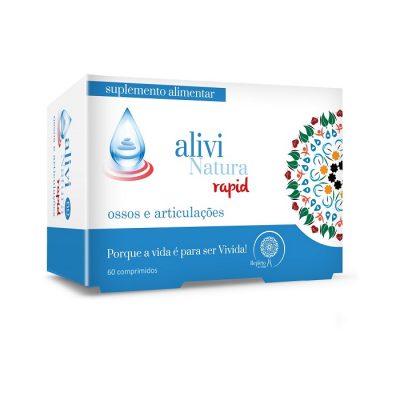 AliviNatura Rapid Ossos e Articulações – 60 Comps – Repleto de Vida