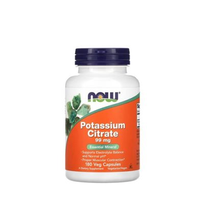 Potassium Citrate 99mg – 180 Cápsulas – NOW