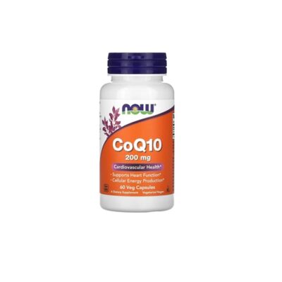 CoQ10 200mg – 60 veg cápsulas – Now